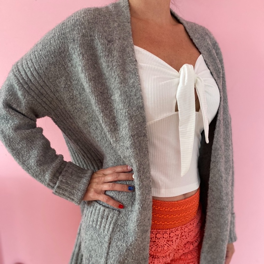 Gray Wool Cardigan (Primark)